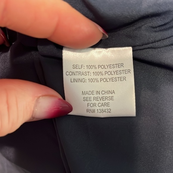 ModCloth Wholly Romantic Dress Midi NWT Sash Size Medium Grecian Navy Blue - Picture 10 of 12